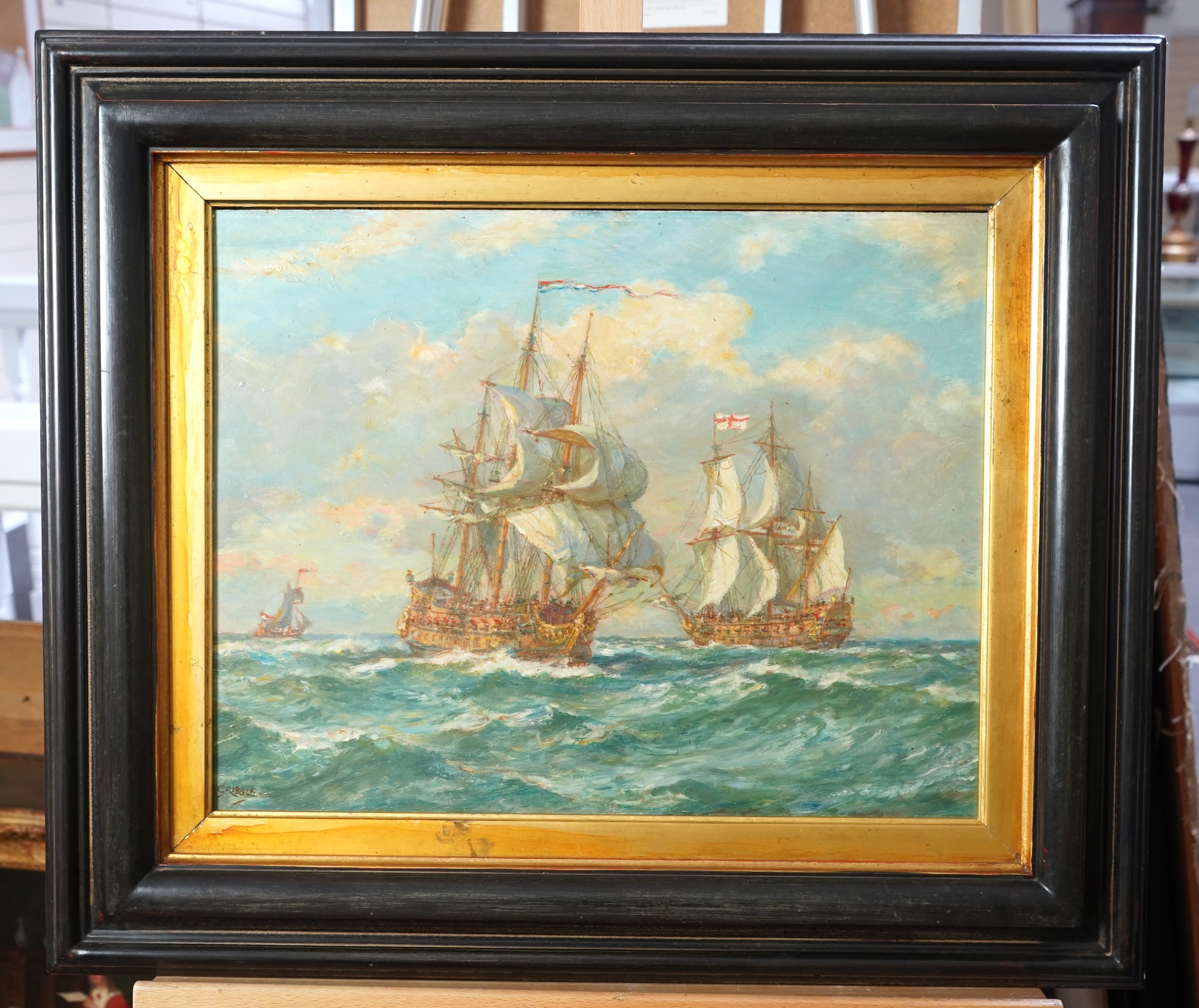 Bernard Finegan Gribble, 1872-1962, 'On the Way to Trafalgar'